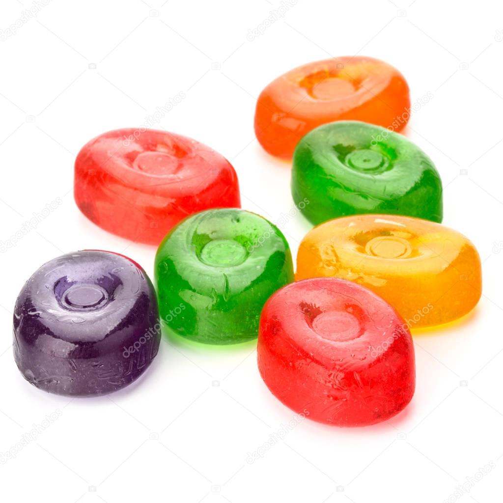 Colorful fruit hard sugar candies — Stock Photo © natika 139840444