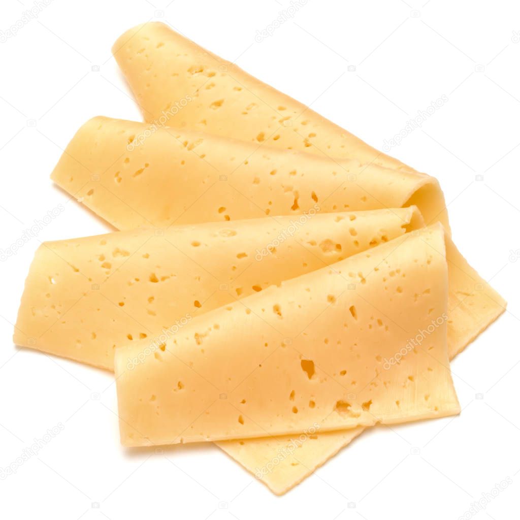 appetizing cheese slices 