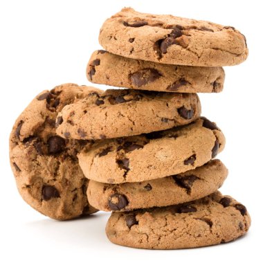 yığılmış çikolatalı kurabiye