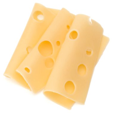 Üç peynir dilimleri