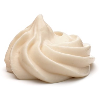 Beyaz izole mayonez girdap