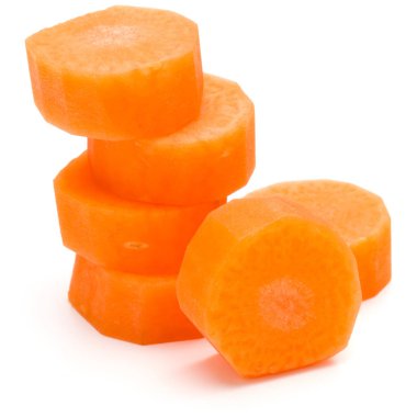 doğranmış havuç dilimleri