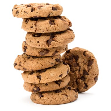 yığılmış çikolatalı kurabiye 