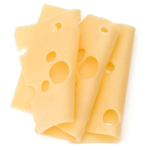 Three Cheese slices — Stock Photo, Image