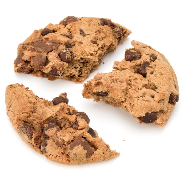 Egy törött csokoládé chip cookie-k — Stock Fotó