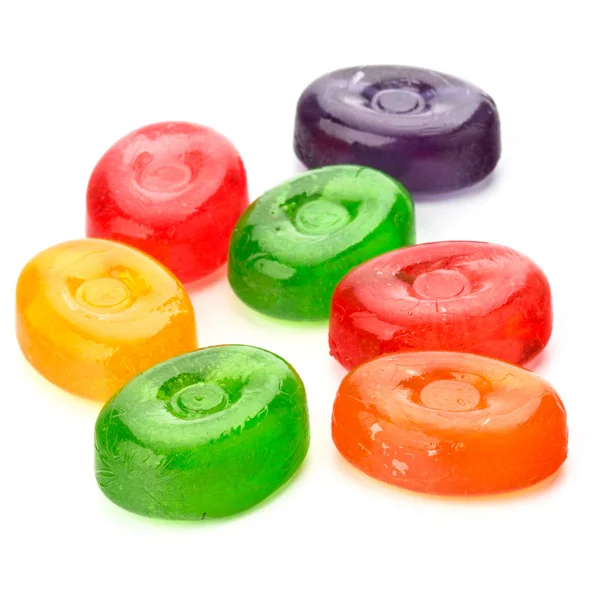 Caramelle di zucchero duro di frutta colorata — Foto Stock