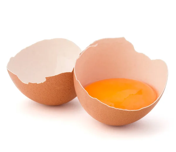 Zerbrochenes Ei in Eierschale — Stockfoto