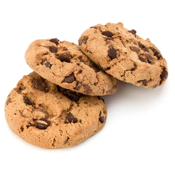 Three Chocolate chip cookies — Stock Photo, Image