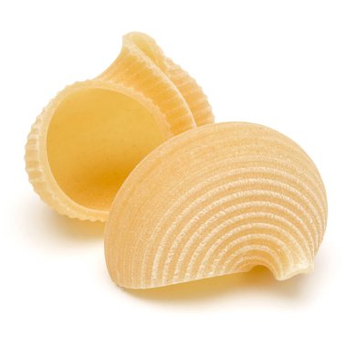 Beyaz üzerine İtalyan lumaconi 