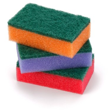 Üç yığılmış süngerler