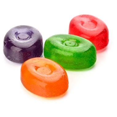 renkli meyve şekerleri