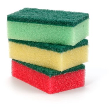 Üç yığılmış süngerler