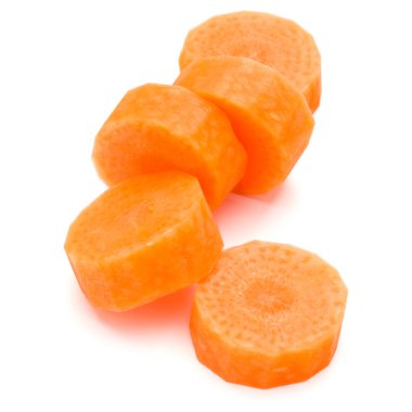 doğranmış havuç dilimleri