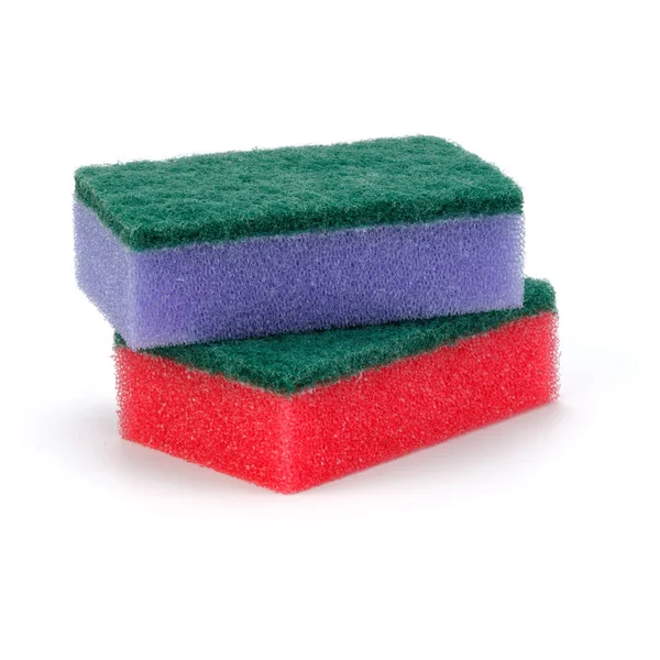 Three stacked sponges — Stock Photo, Image