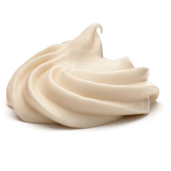 Mayonnaise wirbelt auf Weiß — Stockfoto