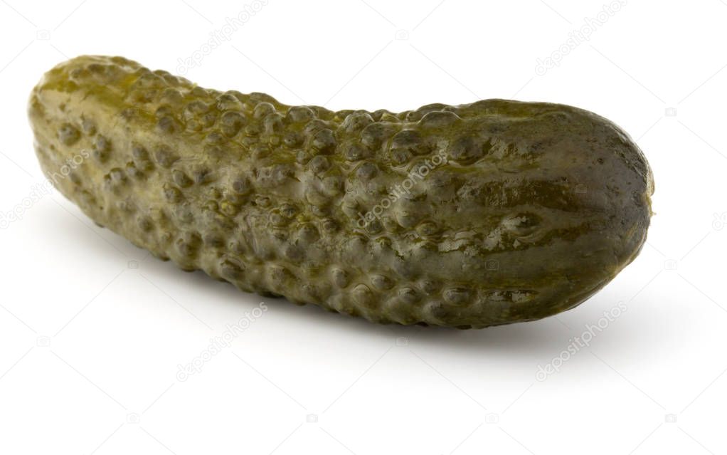 pickled or marinated  cucumber