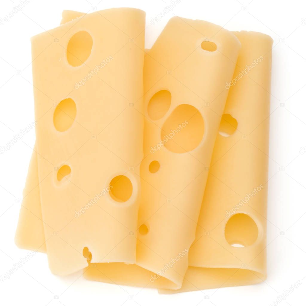 three Cheese slices 