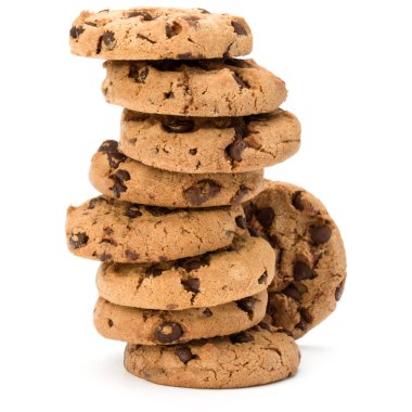 Çikolata parçacıklı kurabiye.