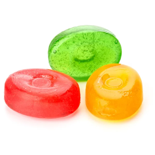 Bunte Fruchtzuckerbonbons — Stockfoto