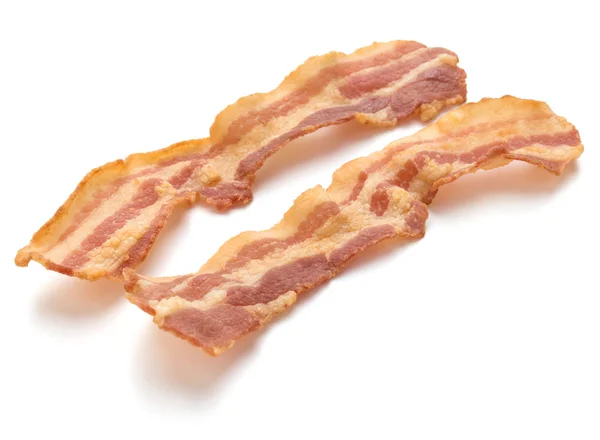 Krispiga skivor bacon — Stockfoto