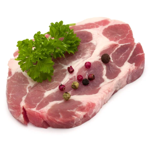 Carne cruda del collo di maiale — Foto Stock