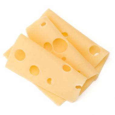 izole peynir dilimleri