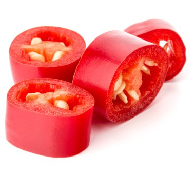 kırmızı biber biber dilimlenmiş