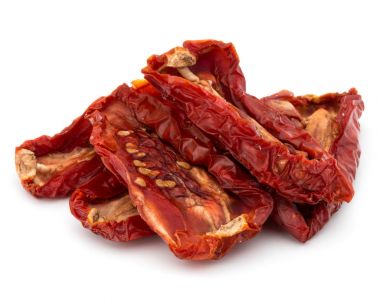 Kurutulmuş domates izole