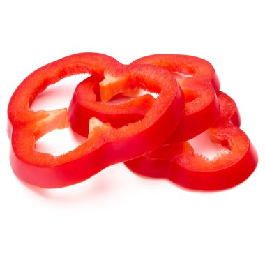 Kırmızı tatlı biber dilimleri