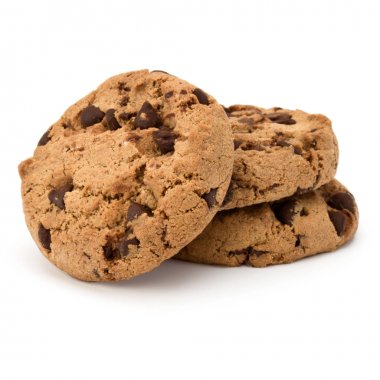 üç parça çikolatalı kurabiye