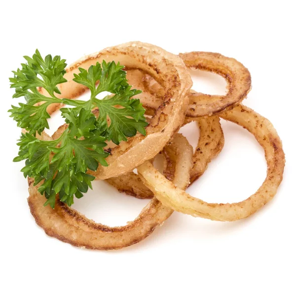 Anéis de cebola frita crocante — Fotografia de Stock