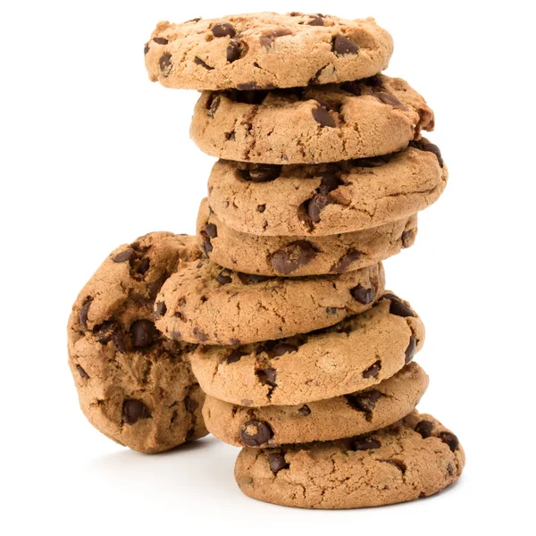 Stacked Chocolate chip cookies — Stock Photo, Image