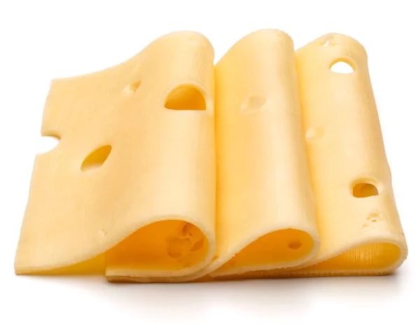 Cheese slices isolated — Stock Photo, Image