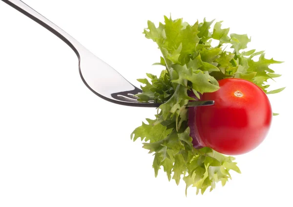 Fresh salad and cherry tomato — Stock Photo, Image