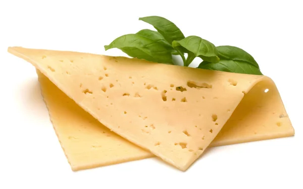 Rebanada de queso aislado —  Fotos de Stock
