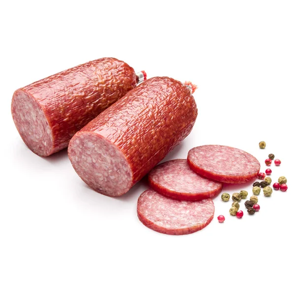 Salami smoked sausage — Stock Photo, Image