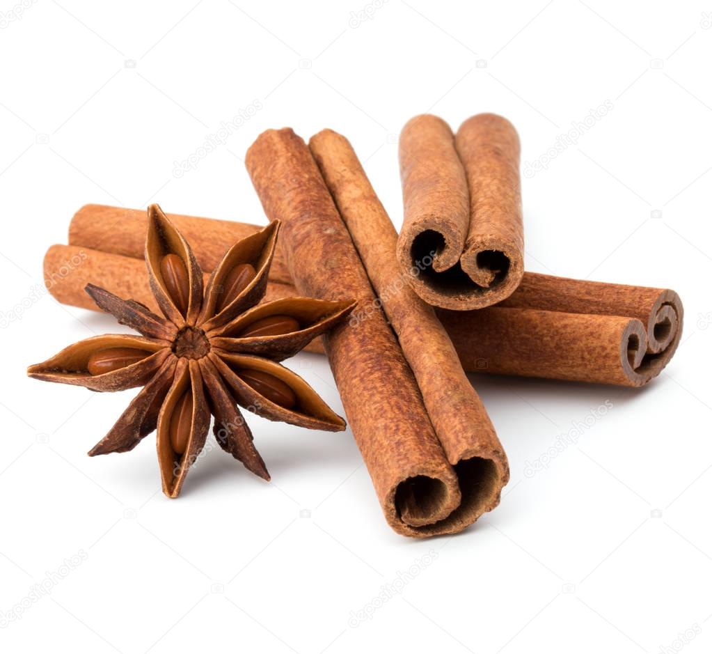 cinnamon sticks and star anise