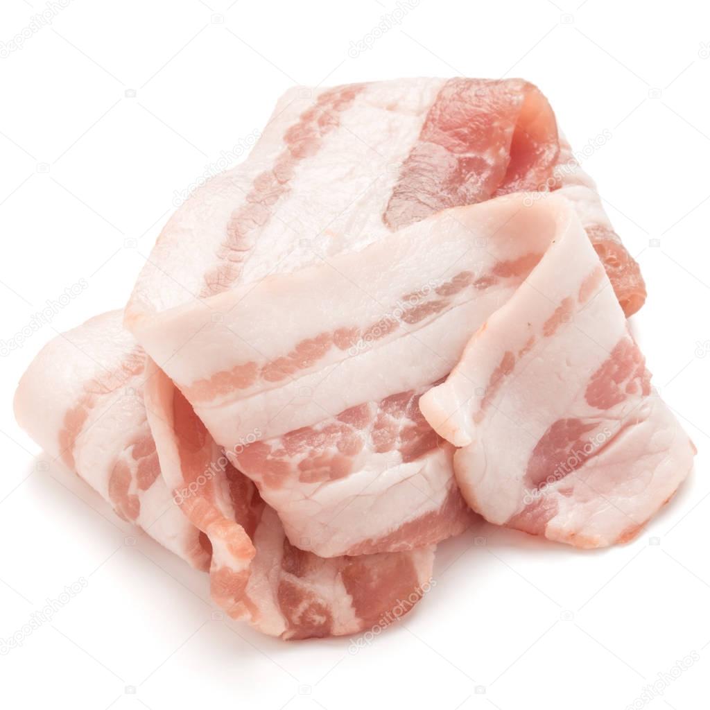 sliced pork bacon