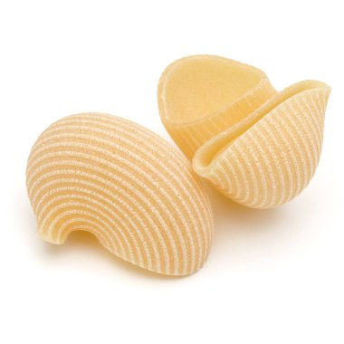 Beyaz üzerine İtalyan lumaconi 