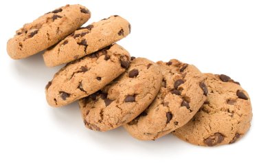 Çikolata parçacıklı kurabiye. 