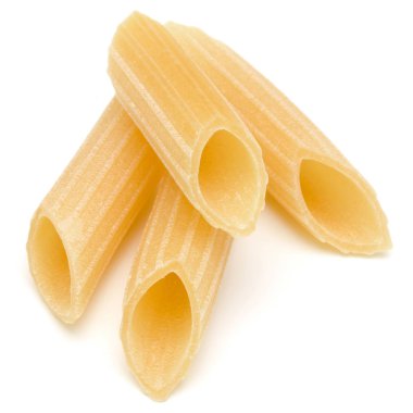 İtalyan makarna üzerine beyaz 