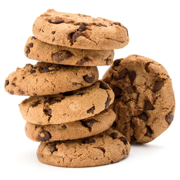 Stacked Chocolate chip cookies — Stock Photo, Image