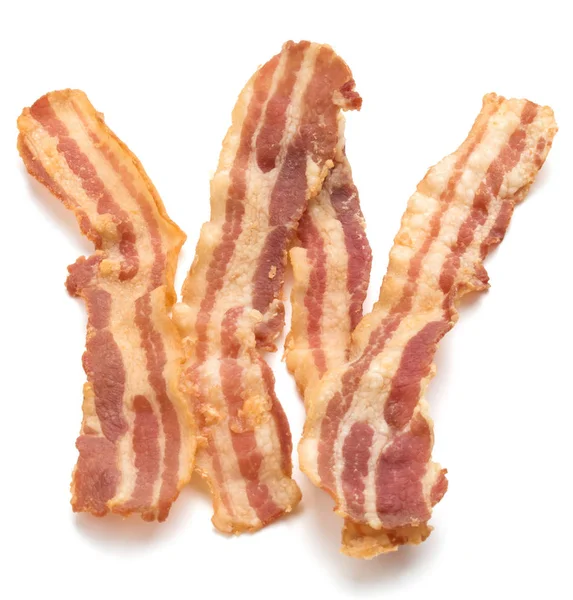 Vařené plátky křupavé slaniny — Stock fotografie