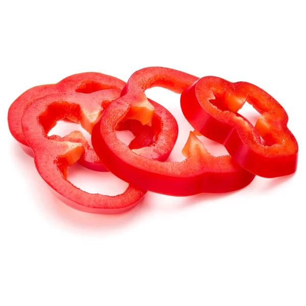 Φέτες κόκκινο γλυκό πιπέρι κουδουνιών — Φωτογραφία Αρχείου