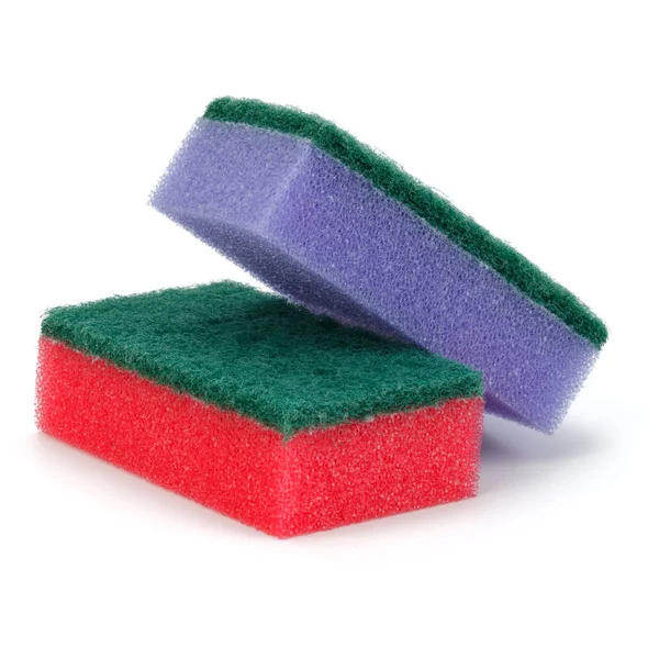 Stacked sponges cutout — Stock Photo, Image