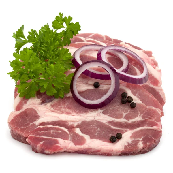 Carne con hojas de perejil — Foto de Stock