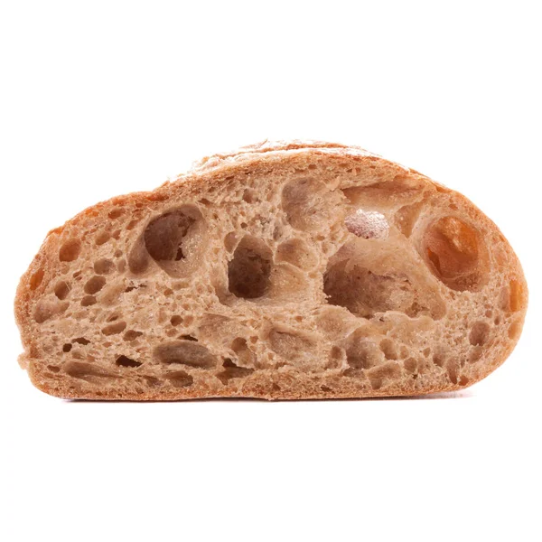 Skiva färsk ciabatta bröd — Stockfoto