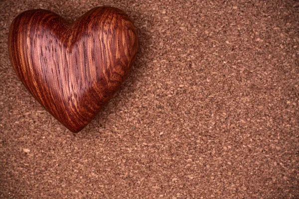 Un cuore di legno — Foto Stock