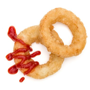 Çıtır çıtır kızarmış soğan veya kalamar halkaları