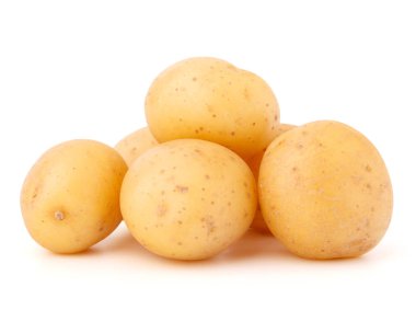 beyaz üzerine patates yumru